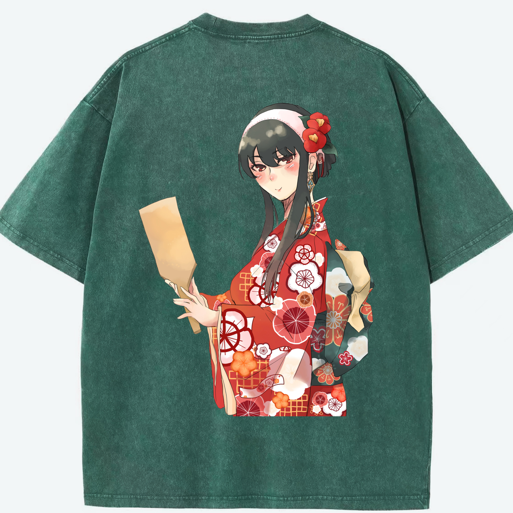 （画像用） SPY×FAMILY间谍家家酒 綿100% ヴィンテージ風 半袖Tシャツ（背面プリント）